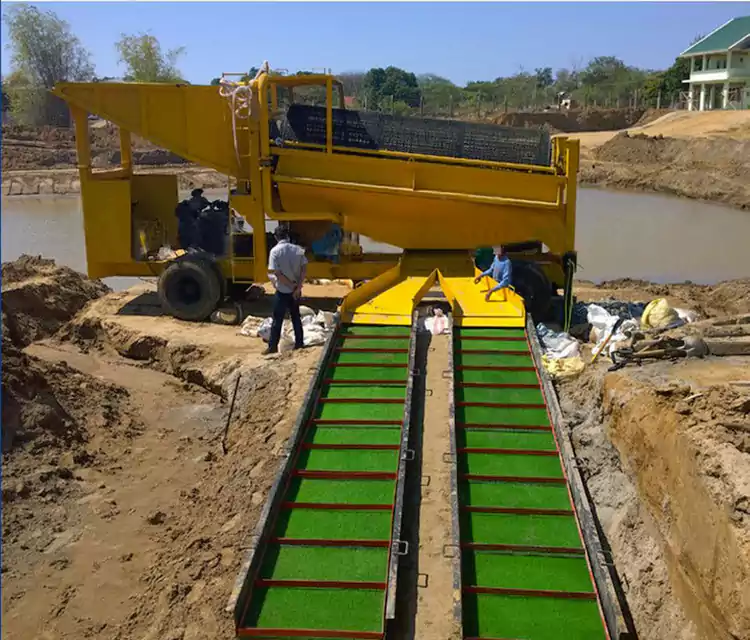 పోర్టబుల్ మొబైల్ గోల్డ్ పానింగ్ కార్ట్